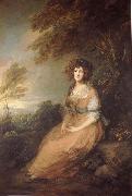 Thomas Gainsborough Mrs. Richard Brinsley Sheridan Spain oil painting artist